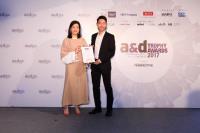 Ethan receiving the Best Architecture in the Student Category at the Asia-Pacific-wide A&D Trophy Awards